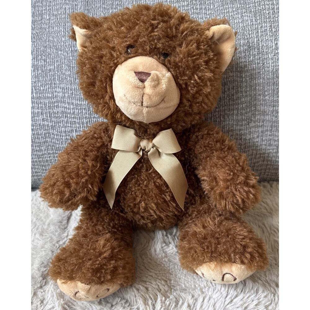 2016 Hug Fun Stuffed Animal Plush Bear Super Soft Brown with Tag 10" sitting - Picture 2 of 6